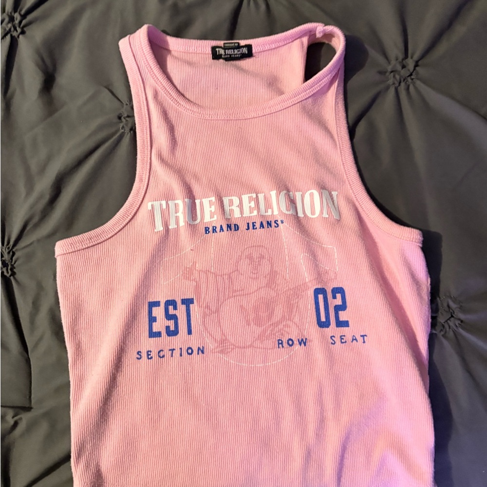 True Religion Pink Graphic Tank